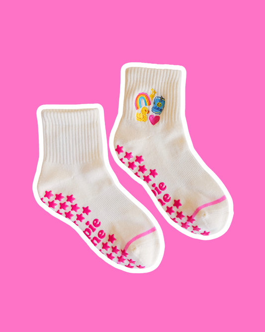 Lucky Ducky Pilates Socks